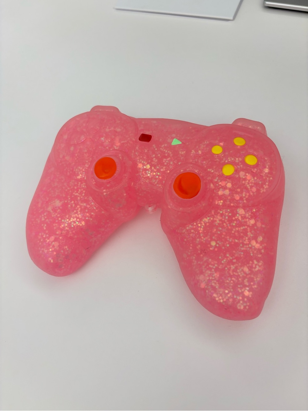 Pink Glitter Wireless Game Controller Squishy fidget